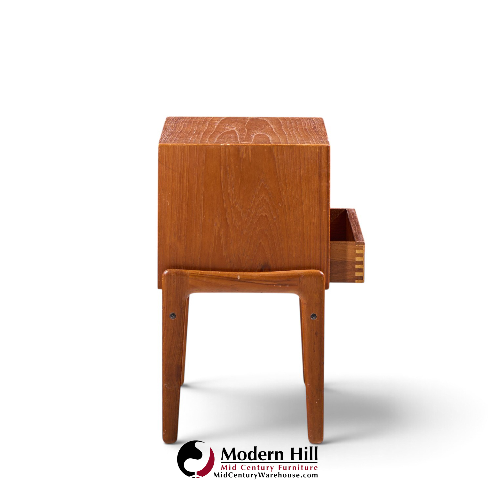arne vodder for vamo sønderborg mid century danish teak nightstands - pair