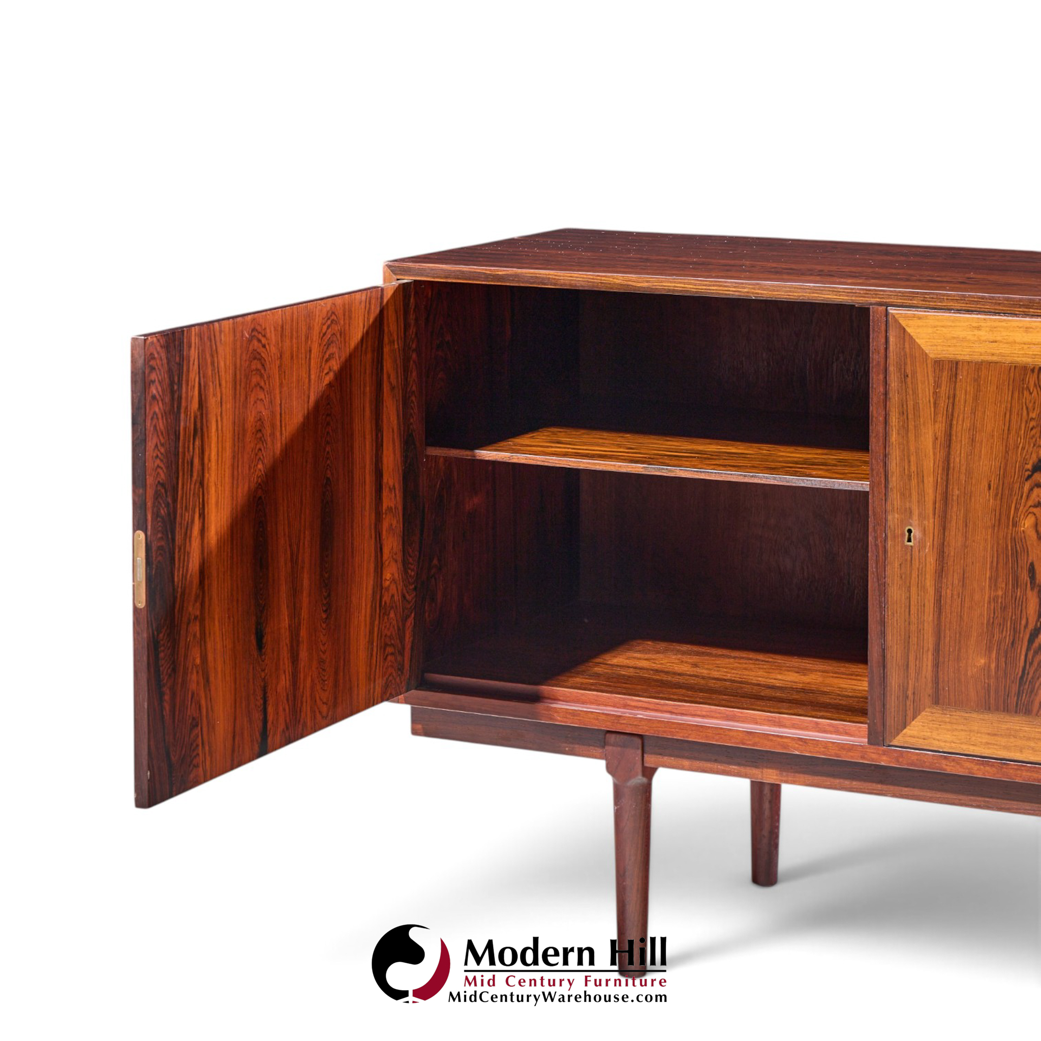 arne vodder for vamo sønderborg model 59/4 mid century danish rosewood credenza