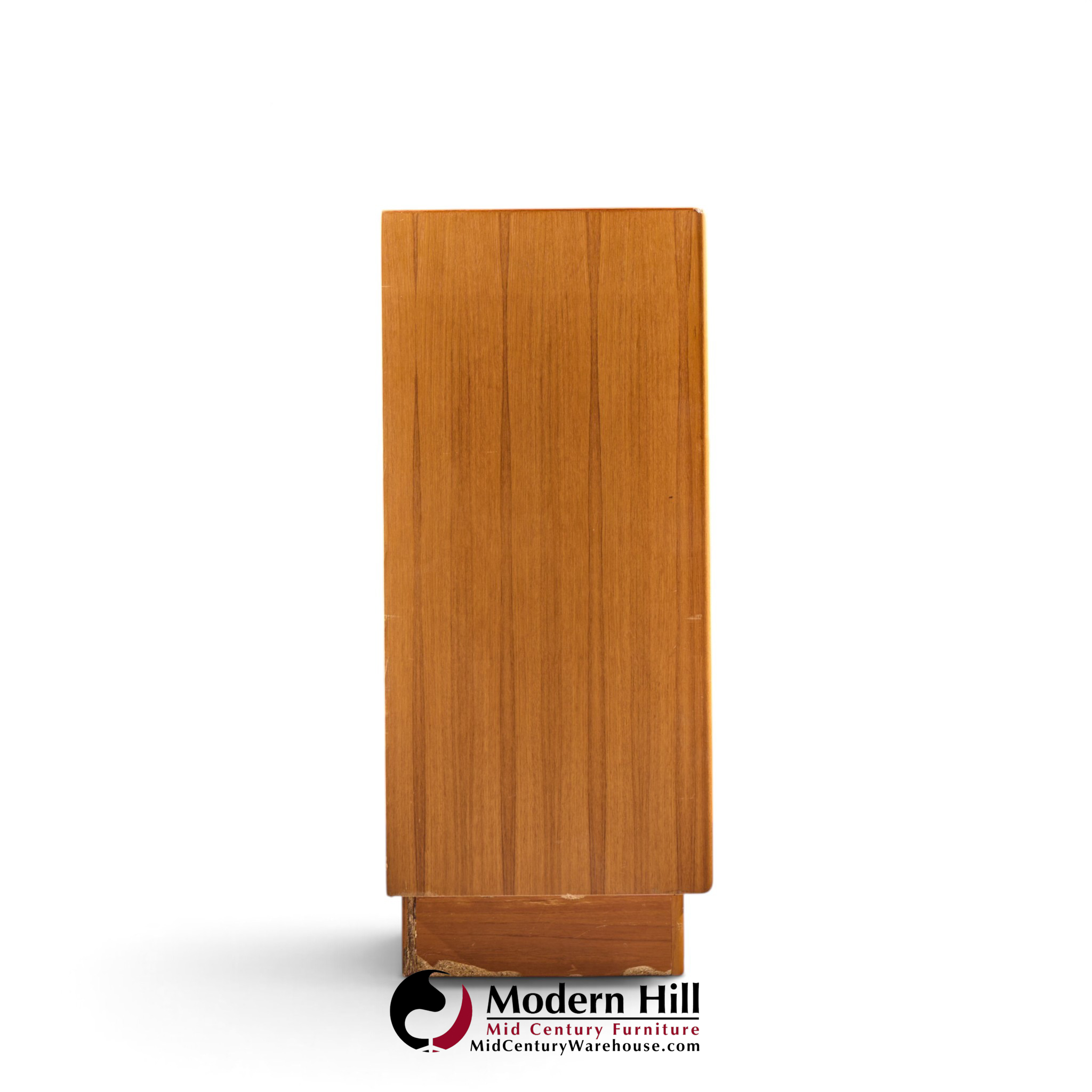 bernhard pedersen mid century danish teak tambour door armoire dresser