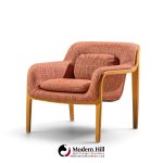 bill stephens for knoll model 1315 mid century bentwood lounge chairs - pair