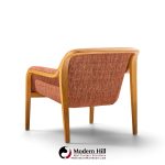 bill stephens for knoll model 1315 mid century bentwood lounge chairs - pair