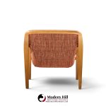 bill stephens for knoll model 1315 mid century bentwood lounge chairs - pair