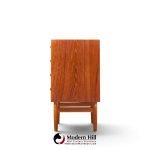 børge mogensen mid century danish modern teak and oak chest of drawers - pair