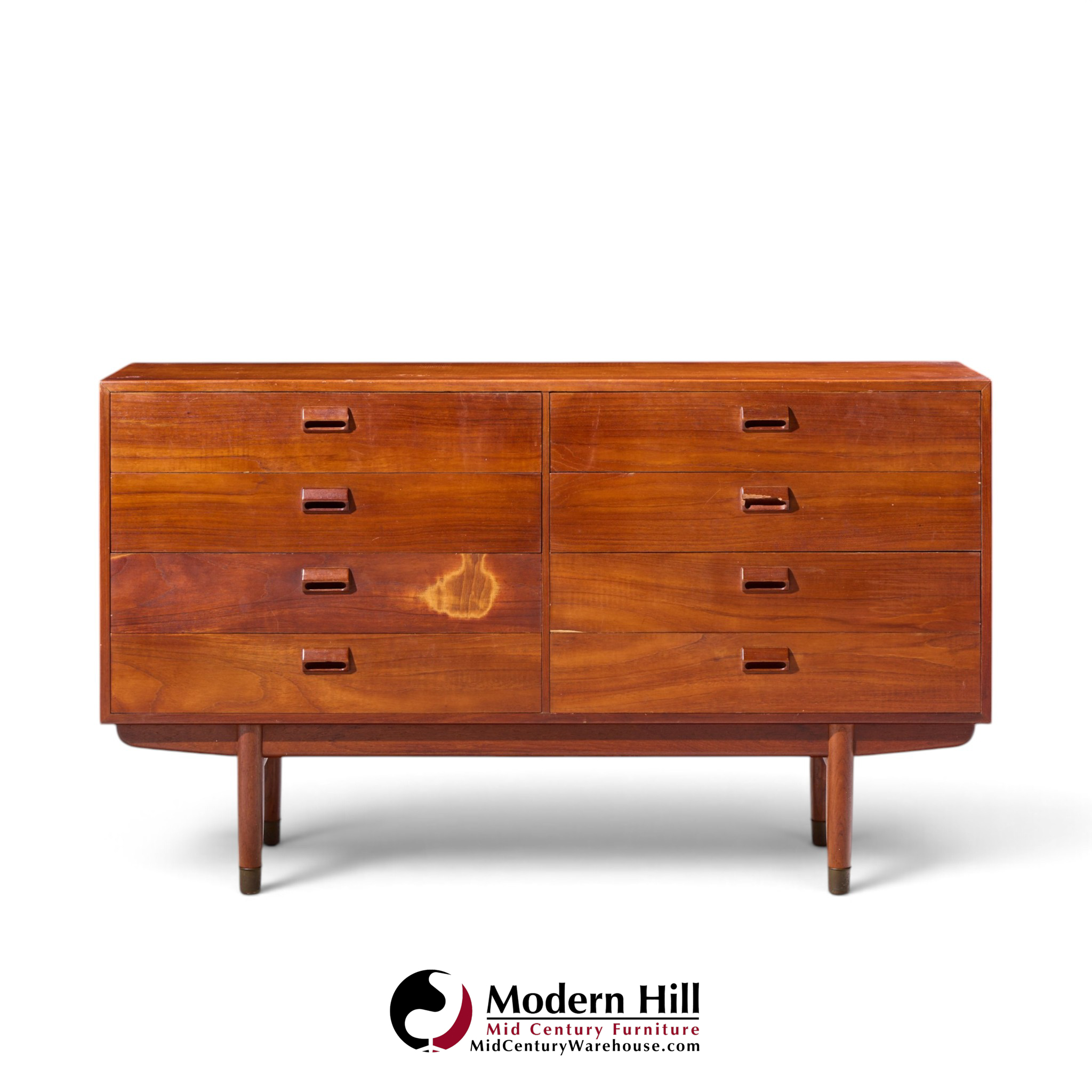 børge mogensen for søborg møbelfabrik mid century danish 8-drawer lowboy dresser