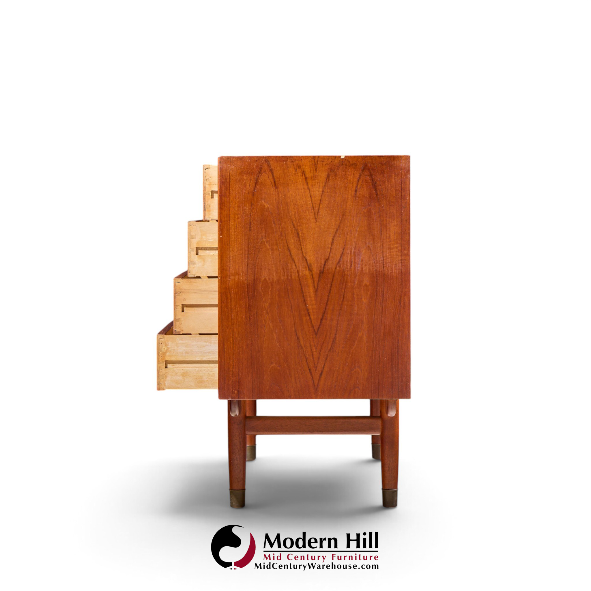 børge mogensen for søborg møbelfabrik mid century danish 8-drawer lowboy dresser