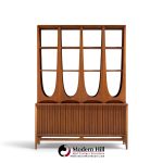 broyhill brasilia mid century walnut room divider