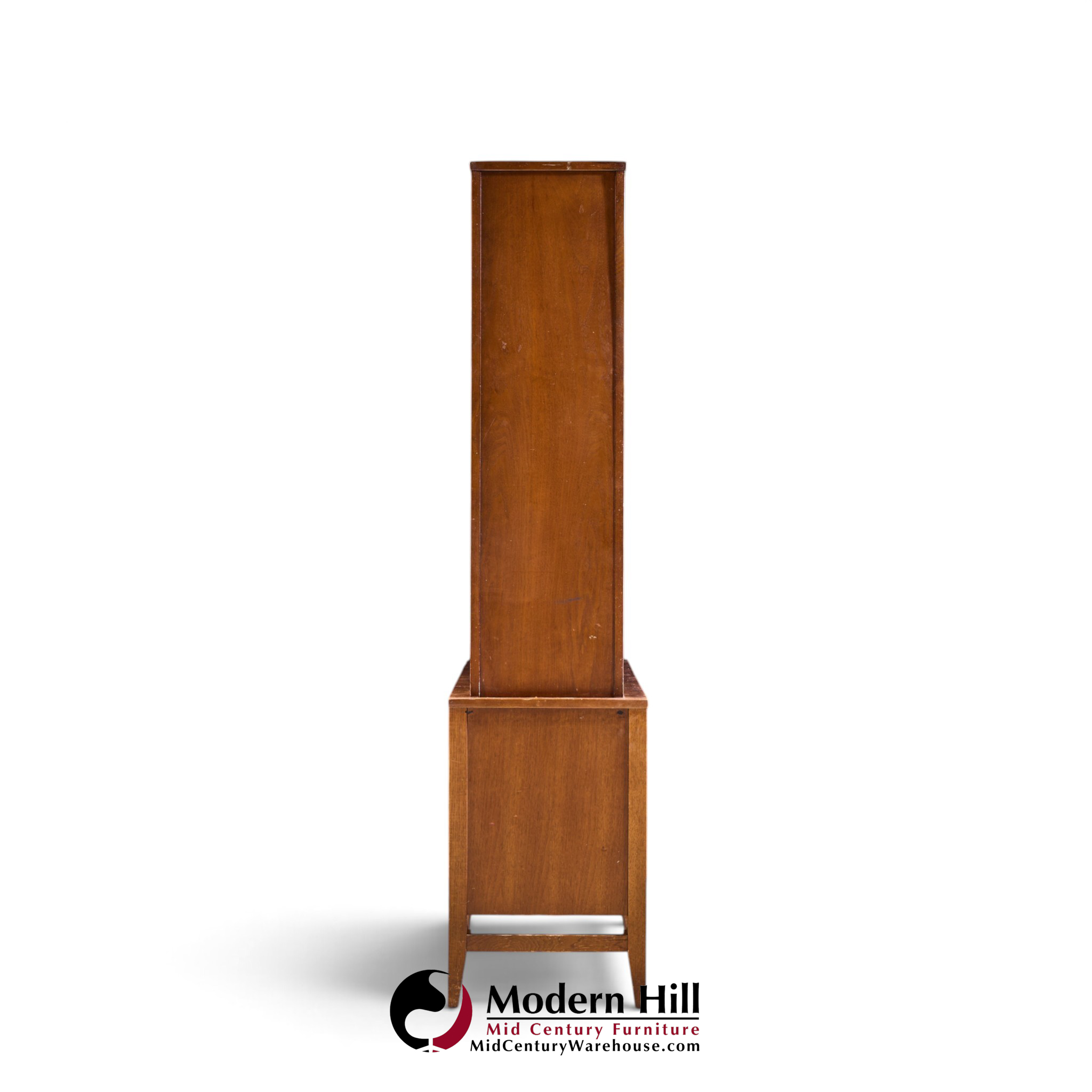 broyhill brasilia mid century walnut room divider