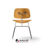 charles & ray eames for herman miller dcm mid century white ash dining chairs - set of 4