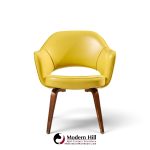 eero saarinen for knoll mid century bentwood executive dining chairs - set of 6