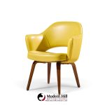eero saarinen for knoll mid century bentwood executive dining chairs - set of 6
