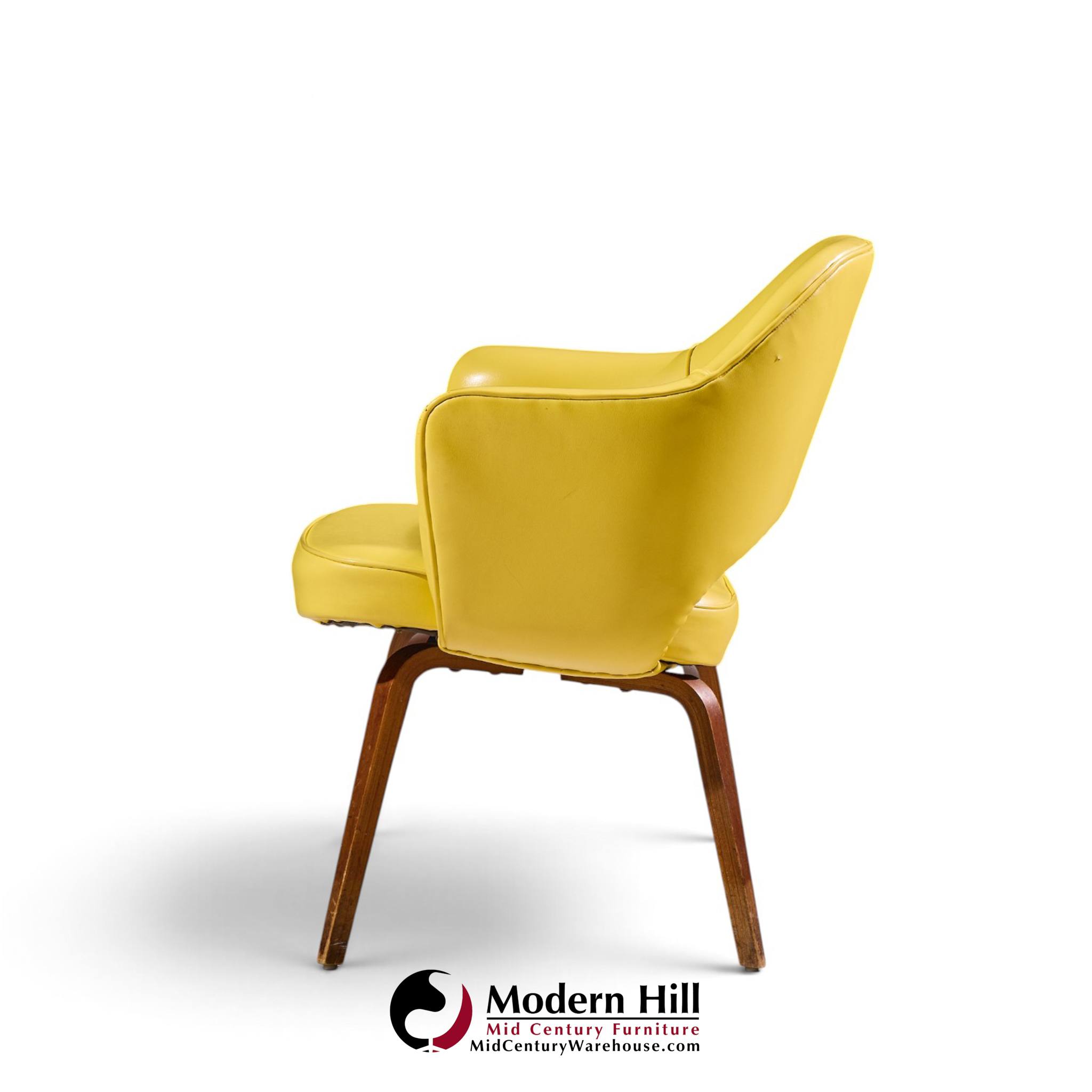 eero saarinen for knoll mid century bentwood executive dining chairs - set of 6