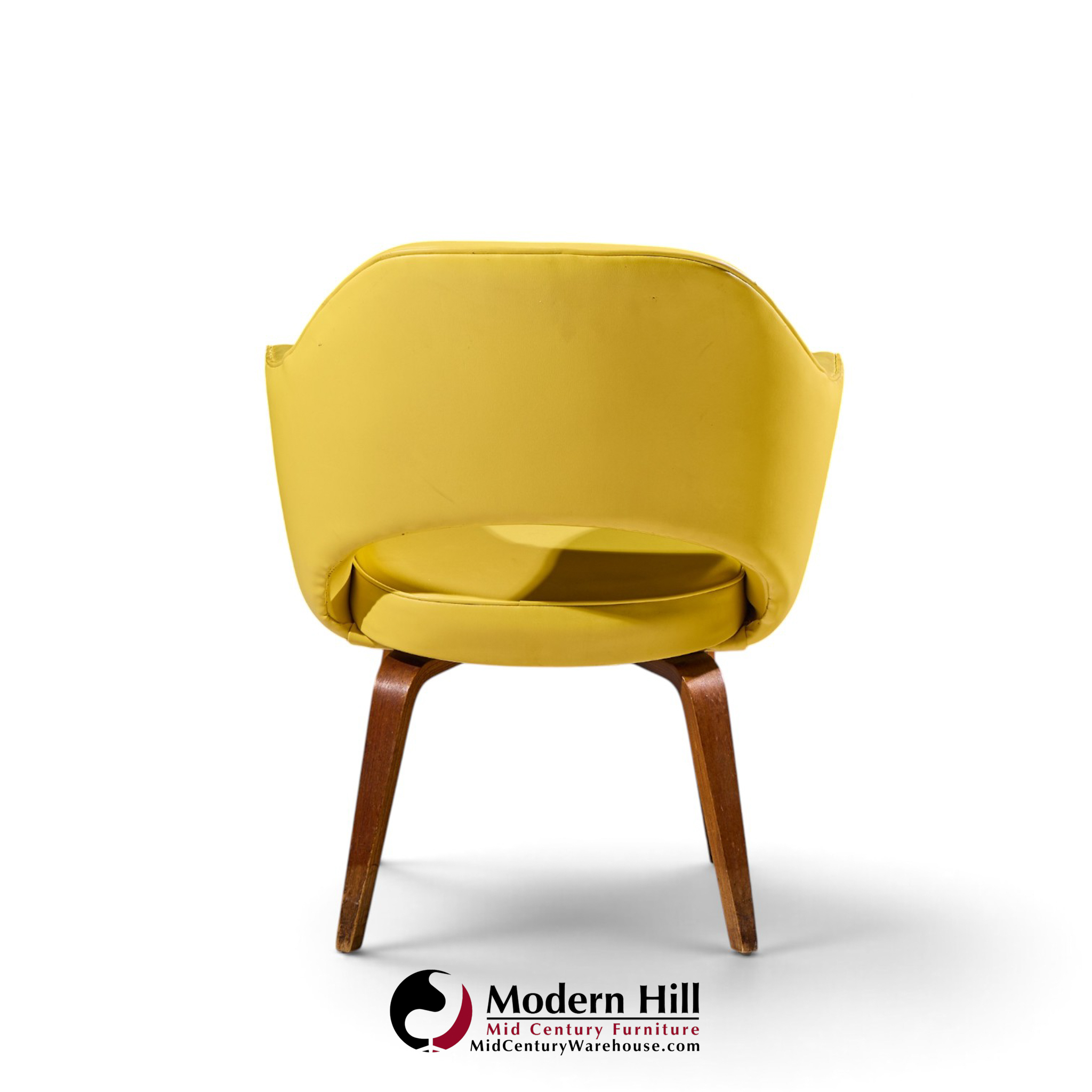 eero saarinen for knoll mid century bentwood executive dining chairs - set of 6