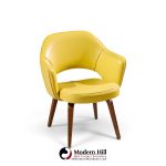 eero saarinen for knoll mid century bentwood executive dining chairs - set of 6