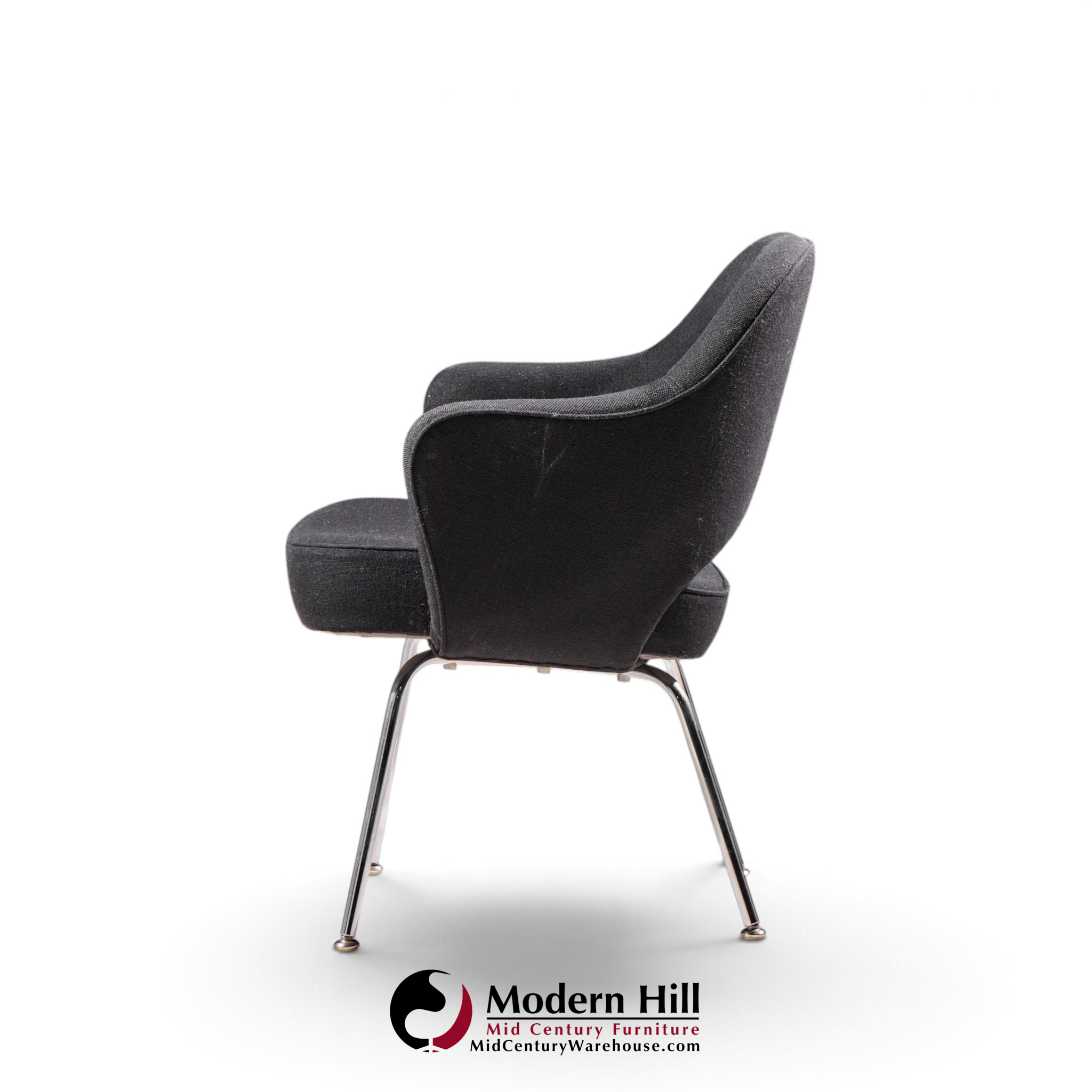 eero saarinen for knoll mid century executive dining chairs - set of 4