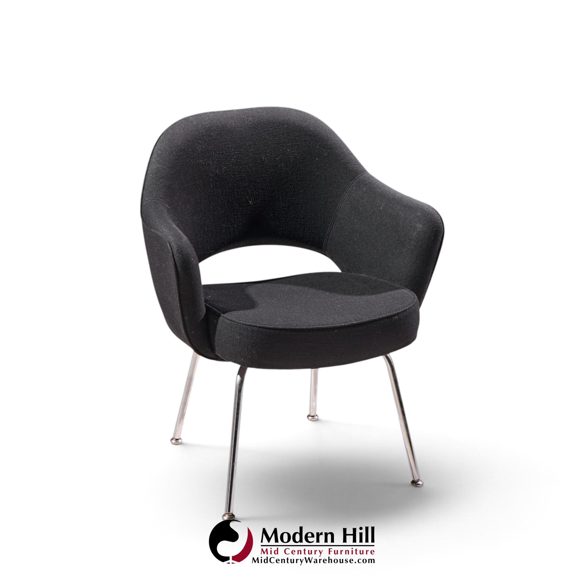 eero saarinen for knoll mid century executive dining chairs - set of 4
