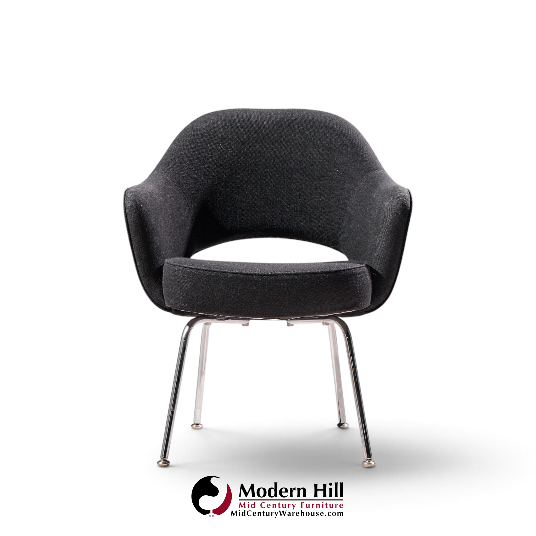 eero saarinen for knoll mid century executive dining chairs - set of 4