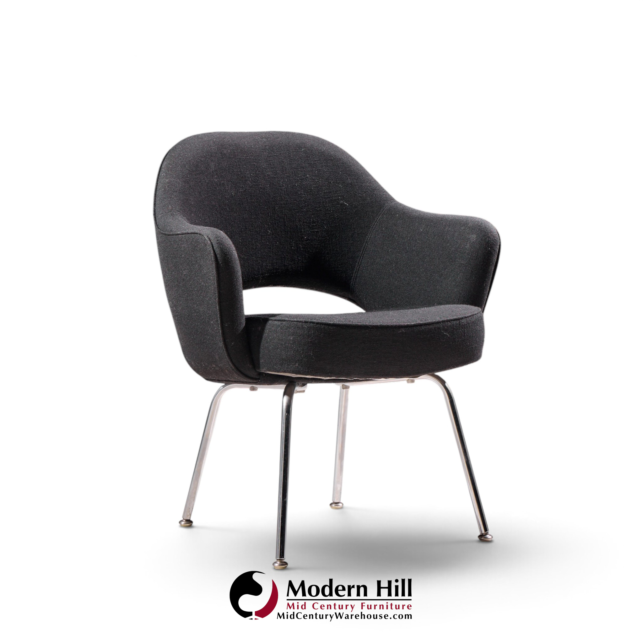 eero saarinen for knoll mid century executive dining chairs - set of 4