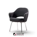 eero saarinen for knoll mid century executive dining chairs - set of 4