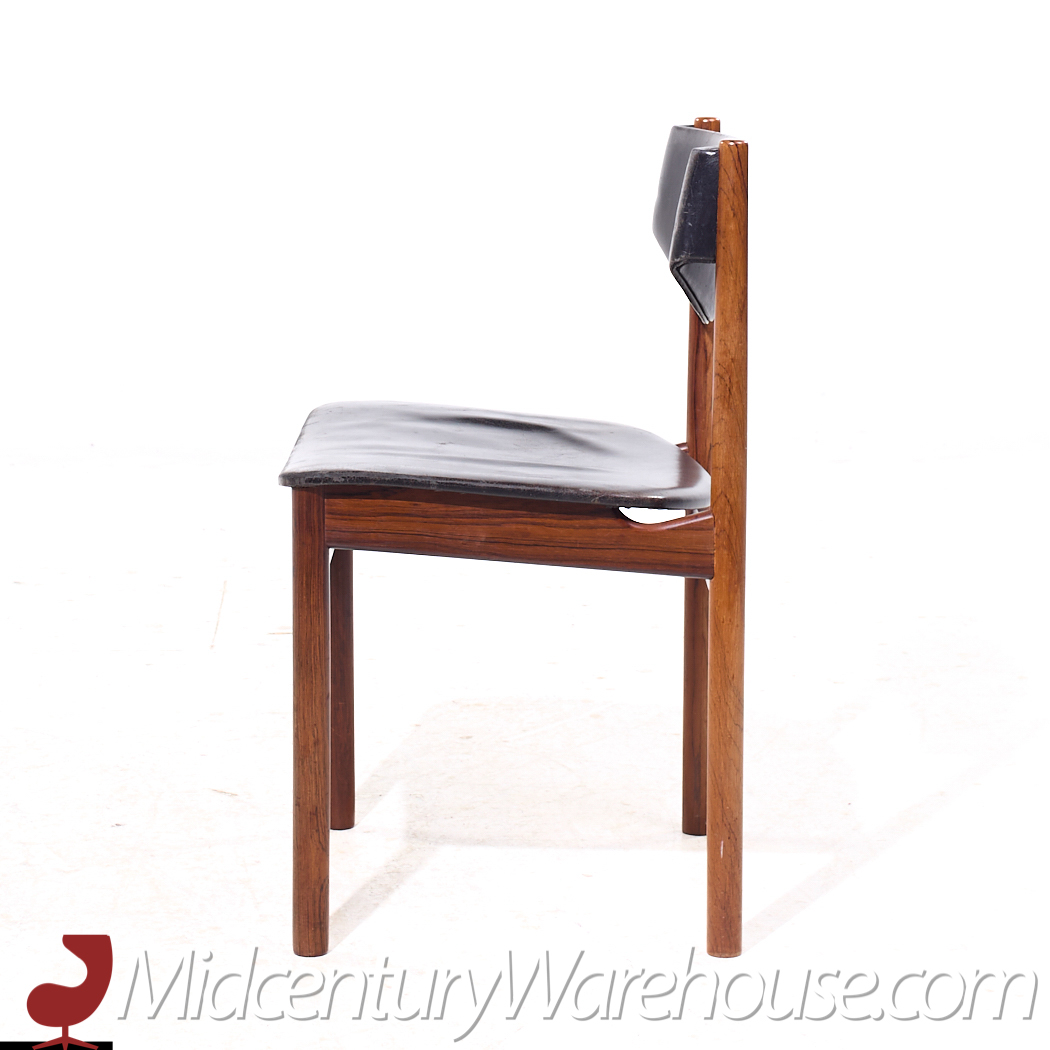 ejner larsen & aksel bender-madsen mid century danish teak dining chairs - set of 4