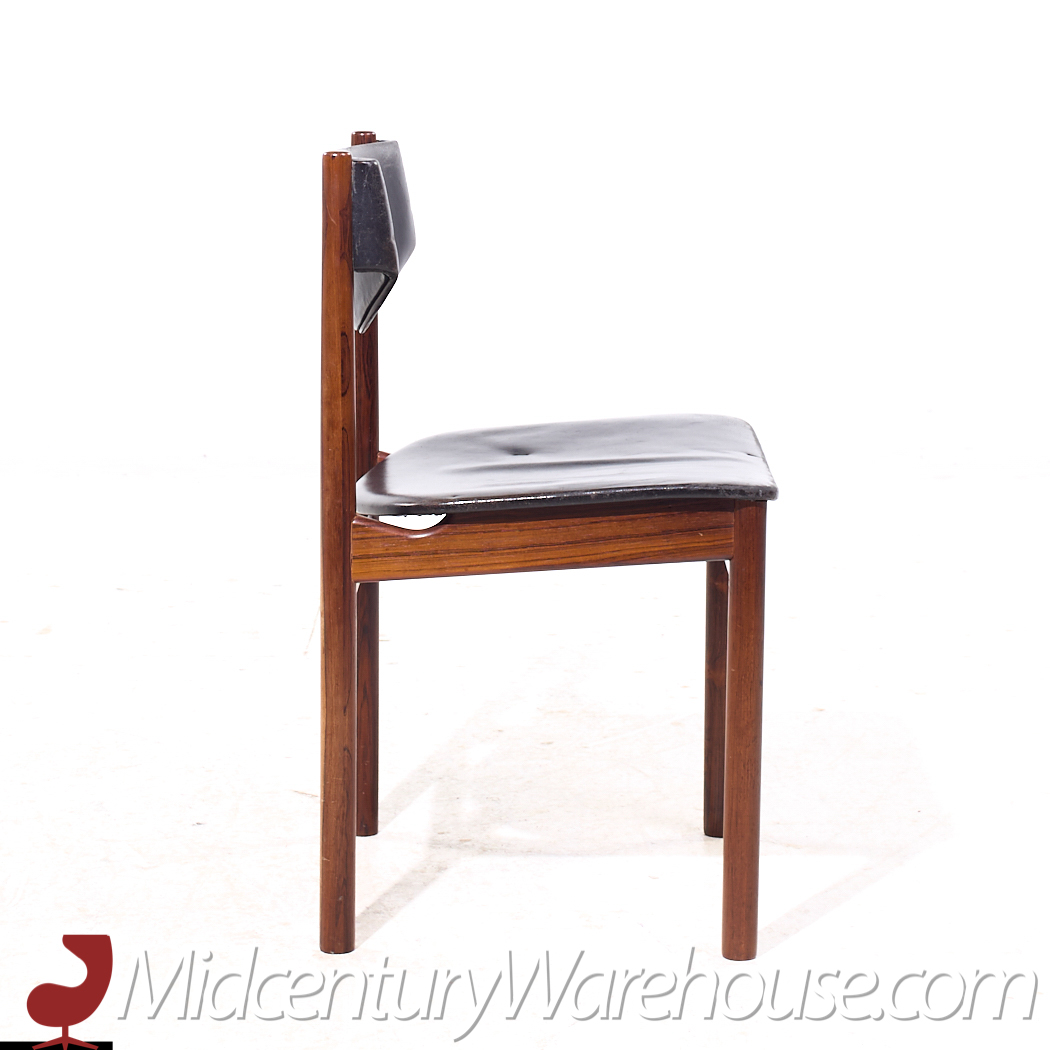 ejner larsen & aksel bender-madsen mid century danish teak dining chairs - set of 4