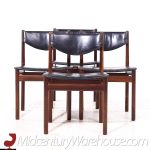 ejner larsen & aksel bender-madsen mid century danish teak dining chairs - set of 4