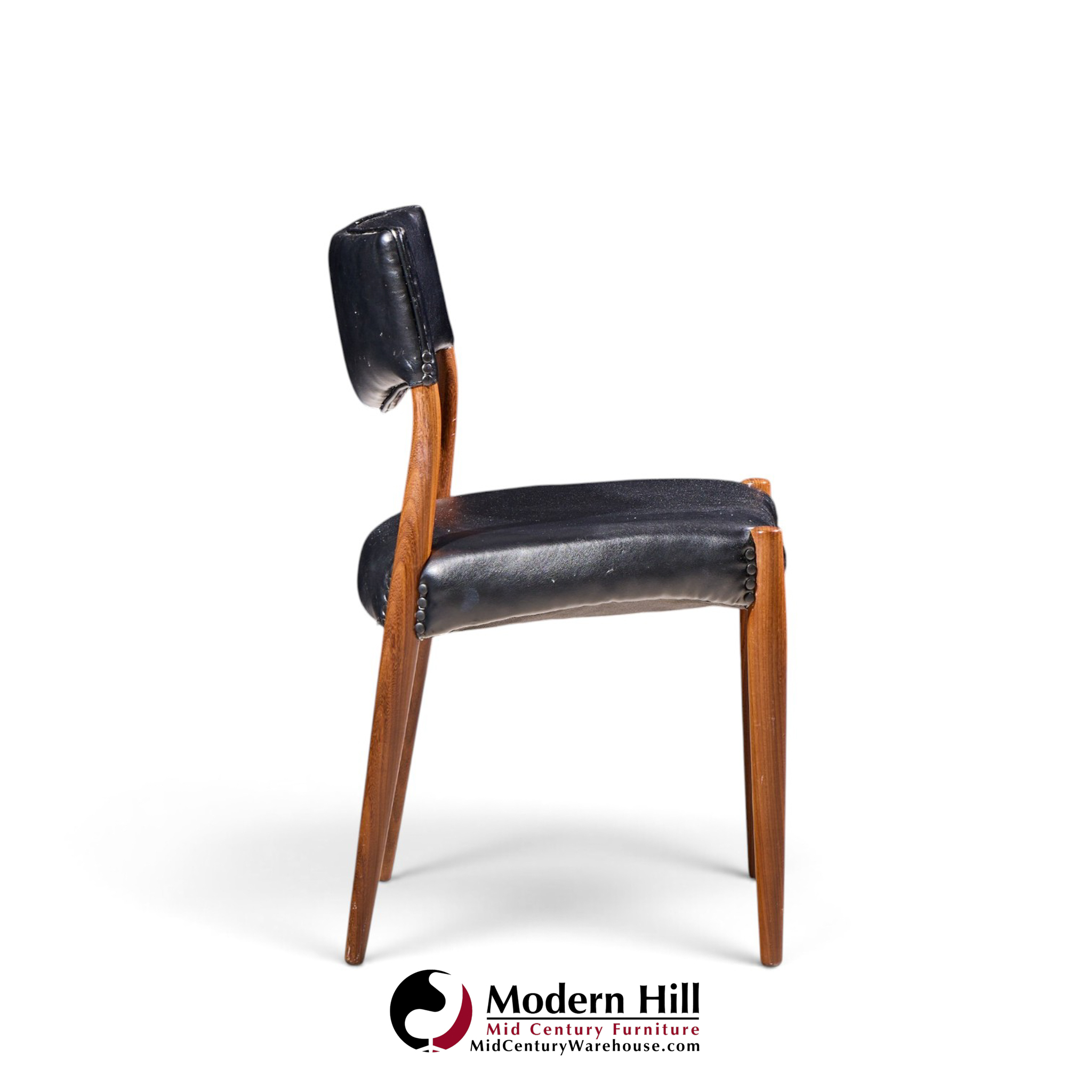 ejner larsen & aksel bender-madsen for willy beck mid century danish teak dining chairs - set of 6