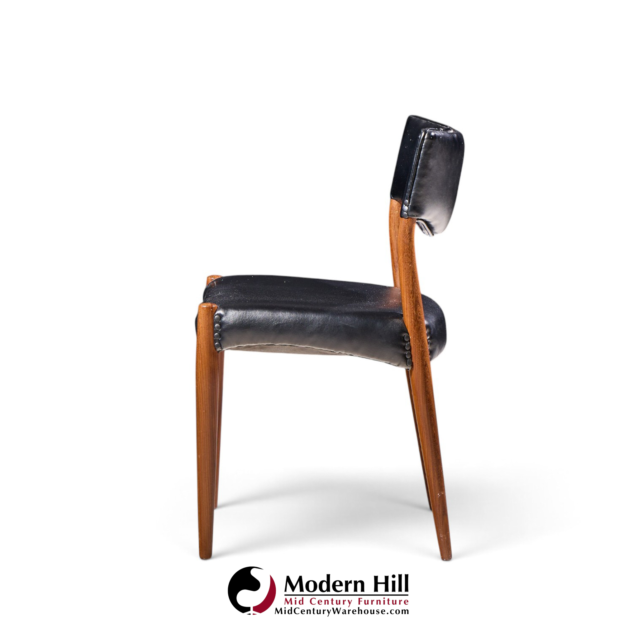 ejner larsen & aksel bender-madsen for willy beck mid century danish teak dining chairs - set of 6