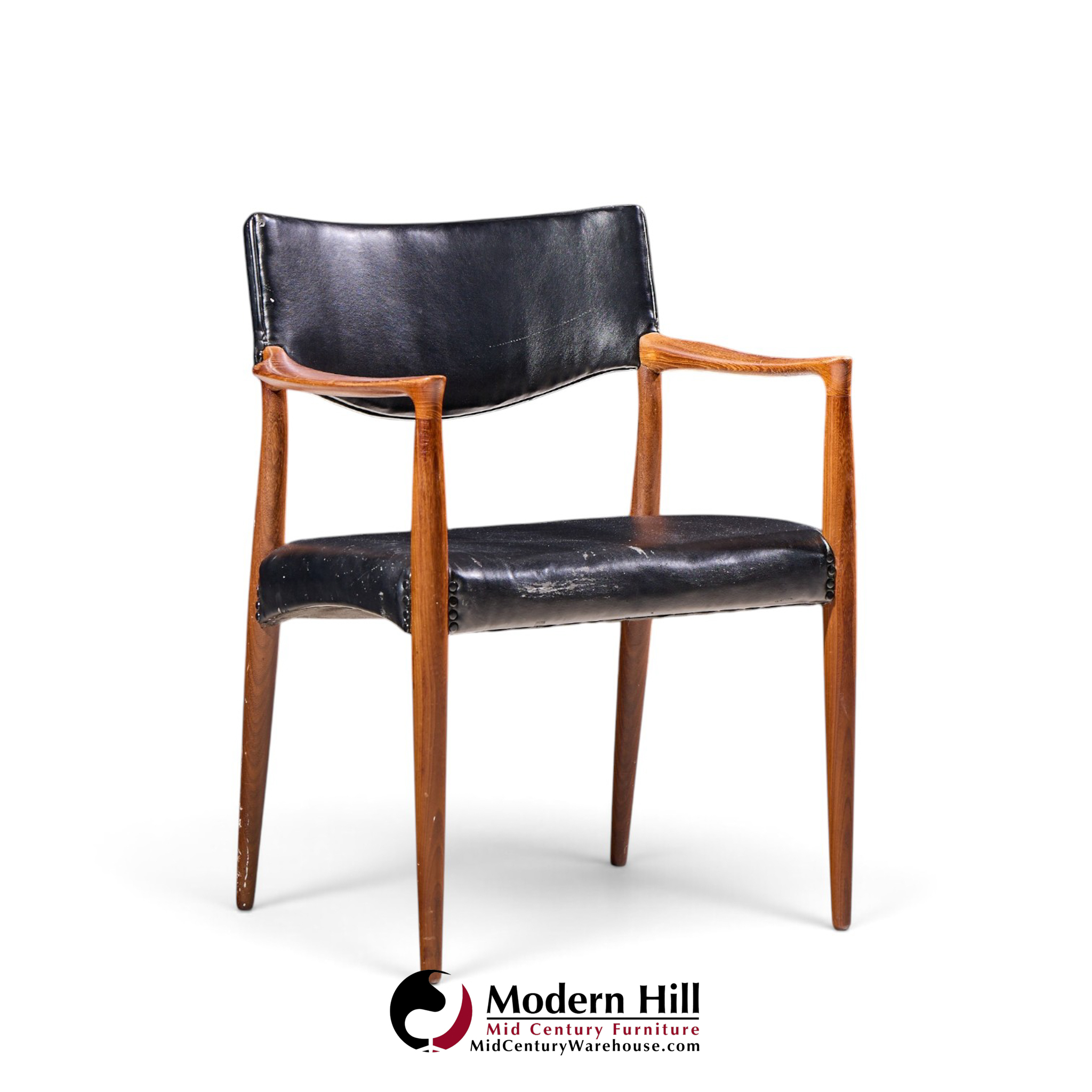 ejner larsen & aksel bender-madsen for willy beck mid century danish teak dining chairs - set of 6