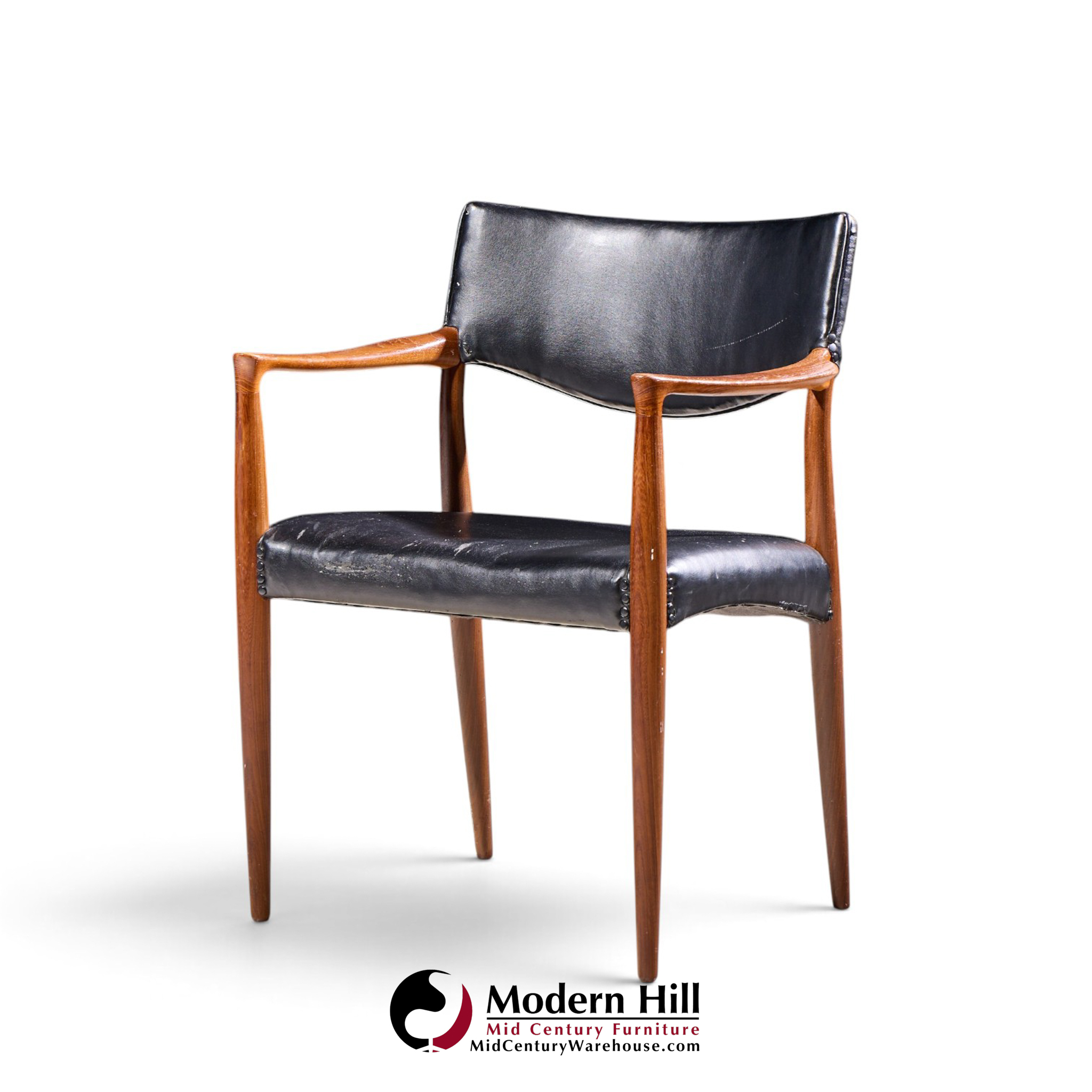ejner larsen & aksel bender-madsen for willy beck mid century danish teak dining chairs - set of 6