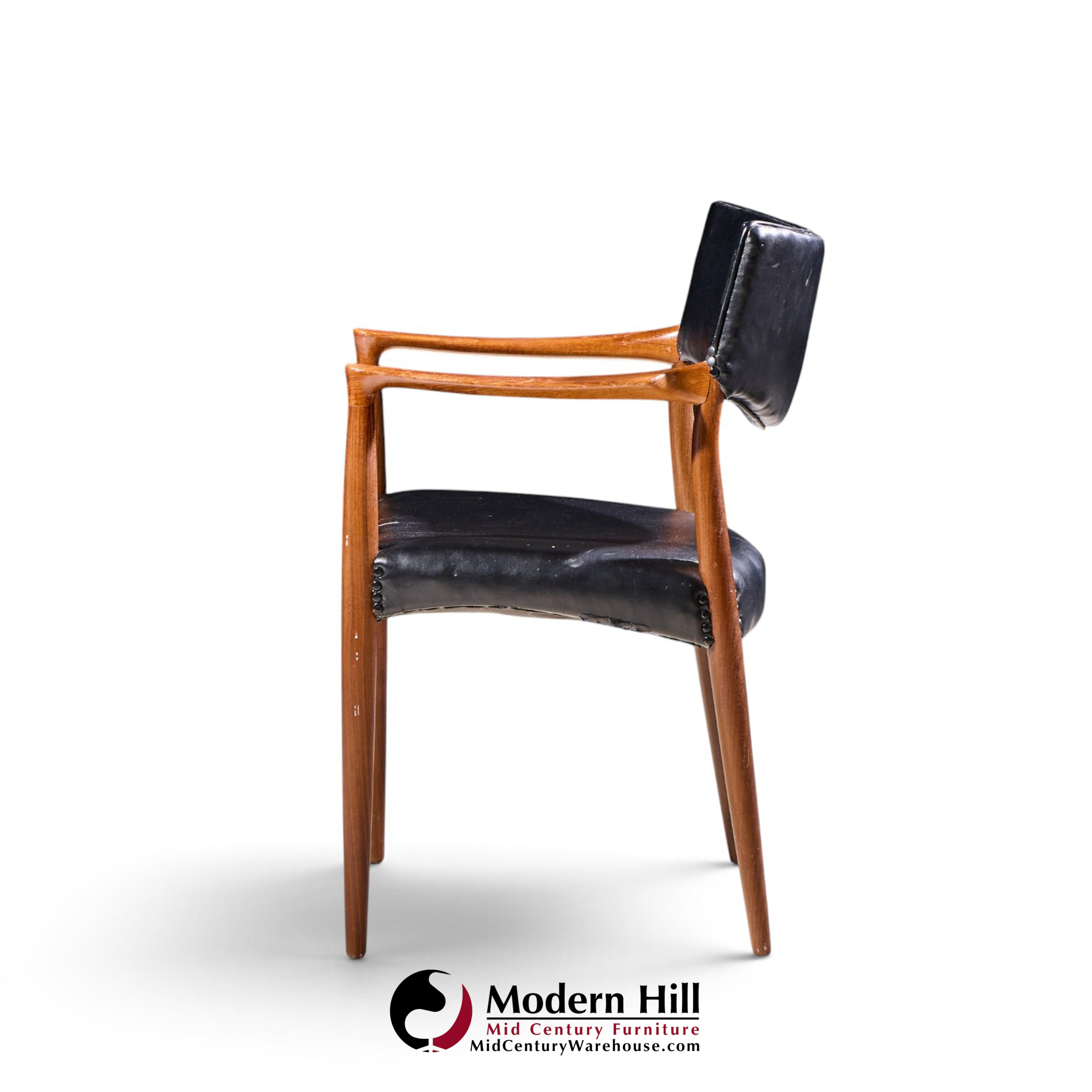 ejner larsen & aksel bender-madsen for willy beck mid century danish teak dining chairs - set of 6