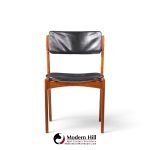 erik buch mid century danish teak dining chairs - set of 6