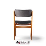 erik buch mid century danish teak dining chairs - set of 6