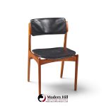 erik buch mid century danish teak dining chairs - set of 6