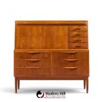 erling torvits mid century danish teak secretary desk