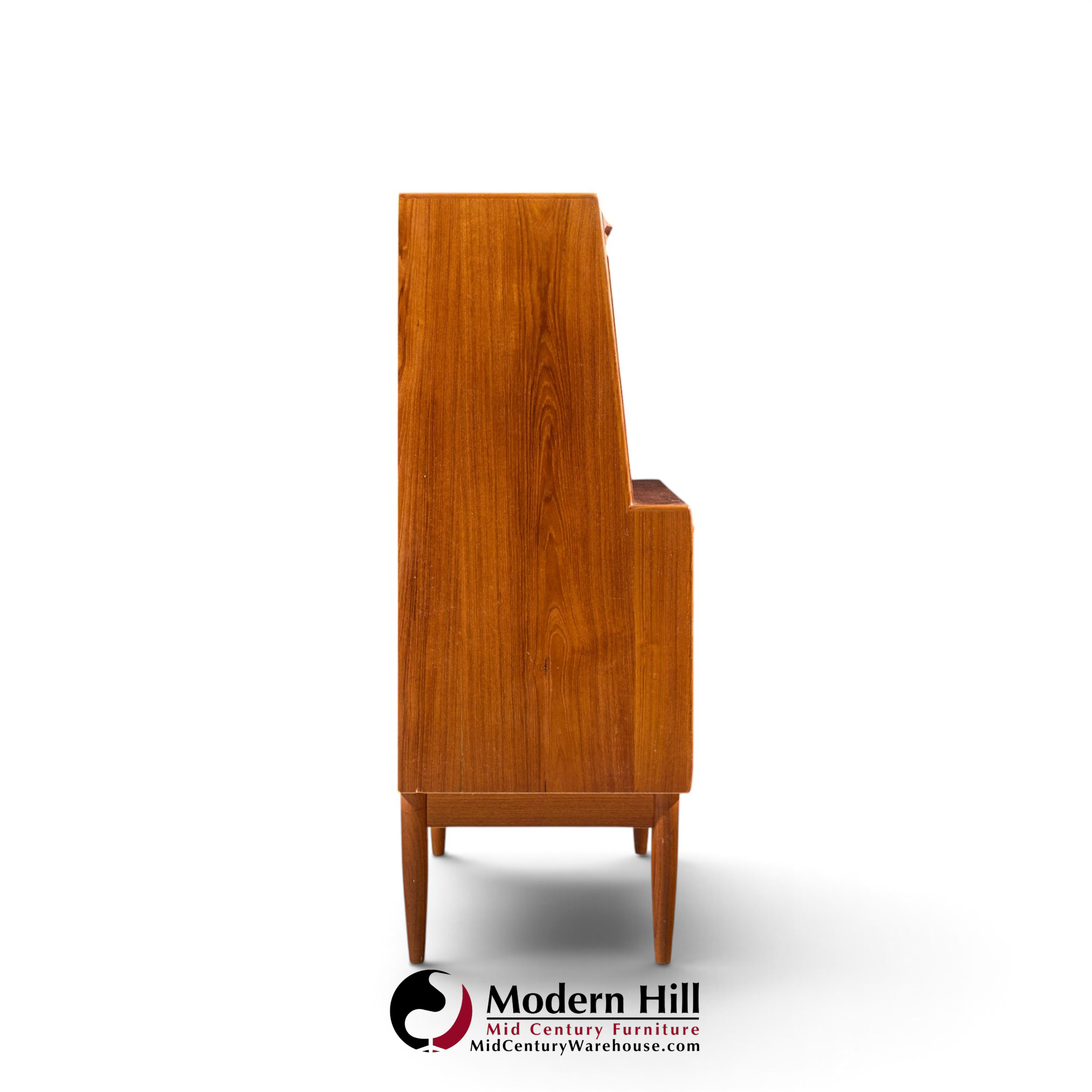 erling torvits mid century danish teak secretary desk