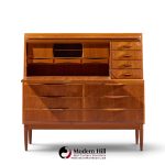 erling torvits mid century danish teak secretary desk