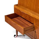 erling torvits mid century danish teak secretary desk