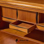 erling torvits mid century danish teak secretary desk