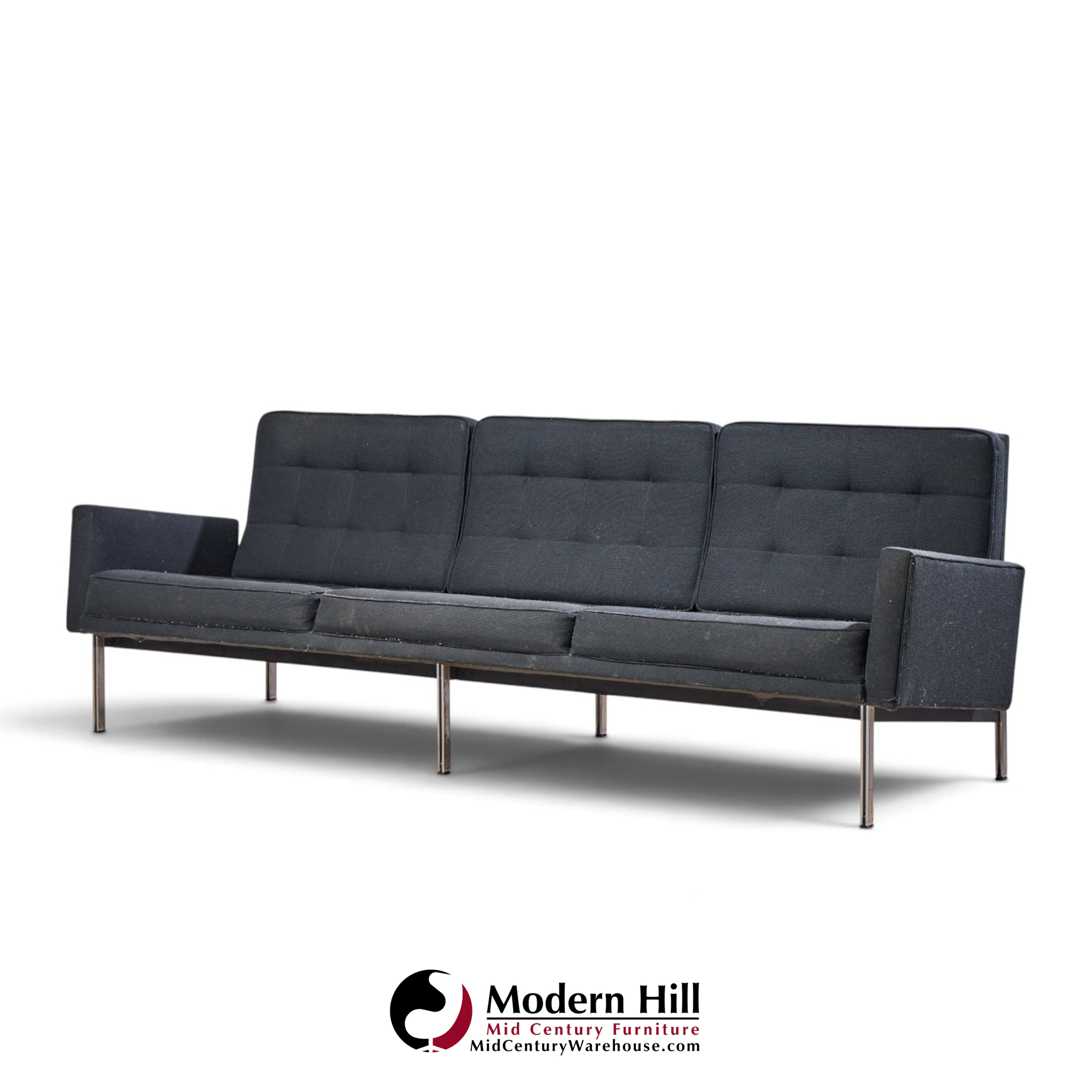 florence knoll for knoll mid century parallel bar sofa