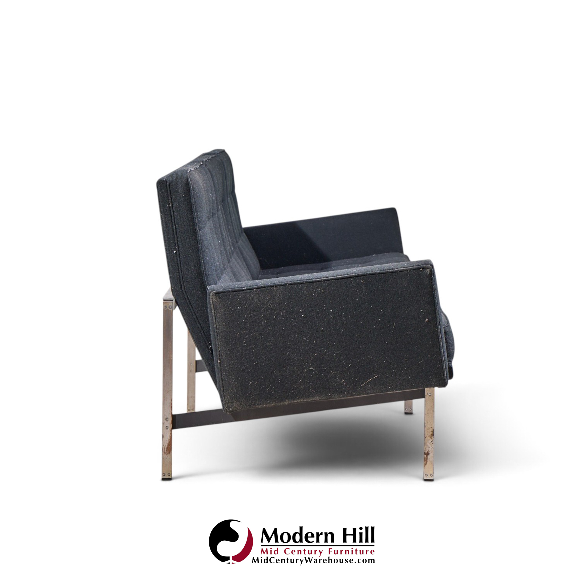 florence knoll for knoll mid century parallel bar sofa