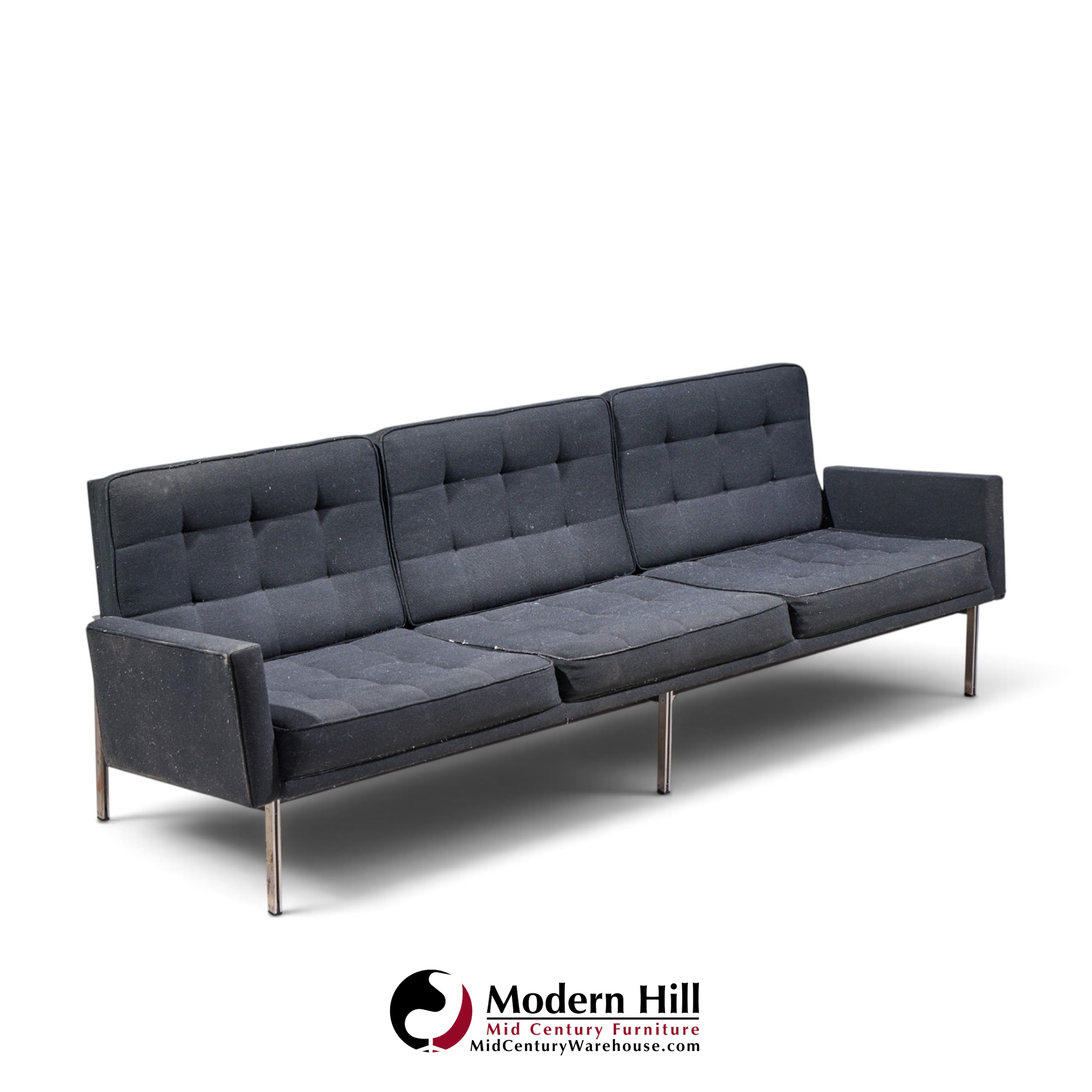 florence knoll for knoll mid century parallel bar sofa