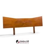 george nakashima style unagusta mid century walnut king headboard
