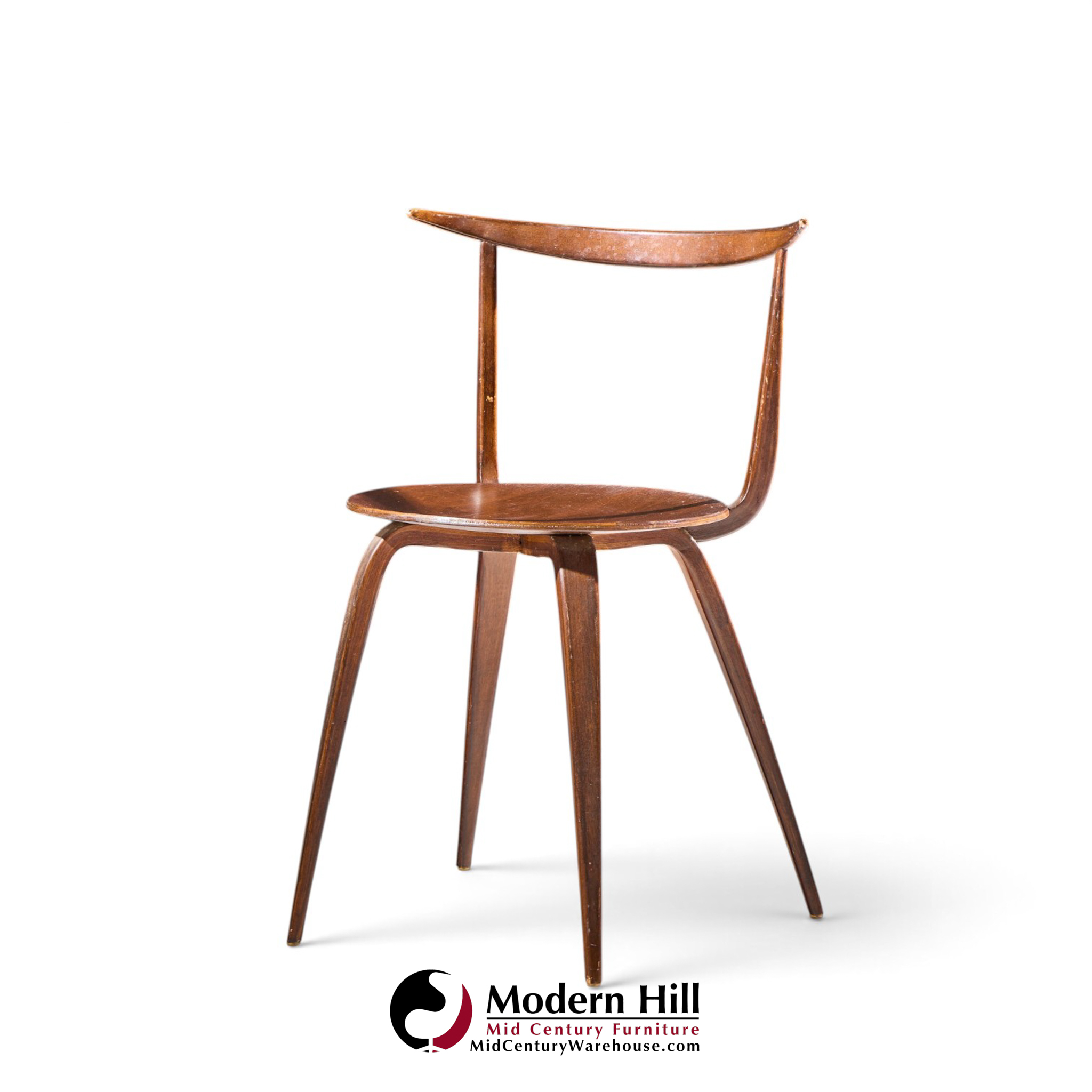 george nelson for herman miller model 5890 mid century pretzel dining chairs - set of 6