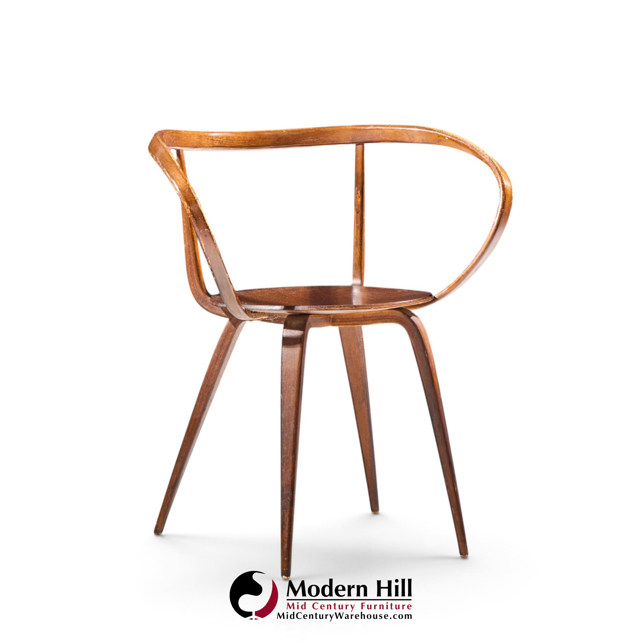 george nelson for herman miller model 5890 mid century pretzel dining chairs - set of 6