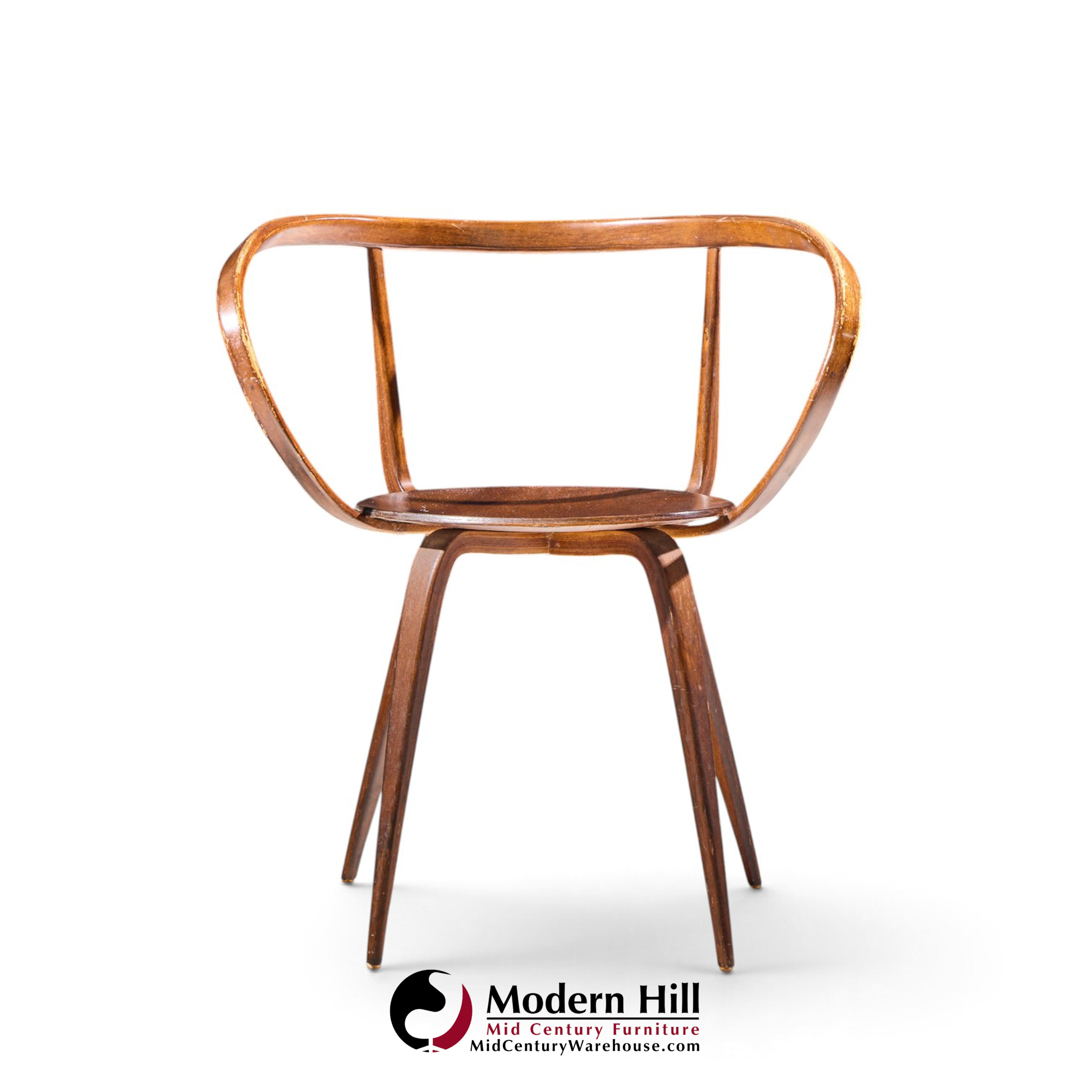 george nelson for herman miller model 5890 mid century pretzel dining chairs - set of 6