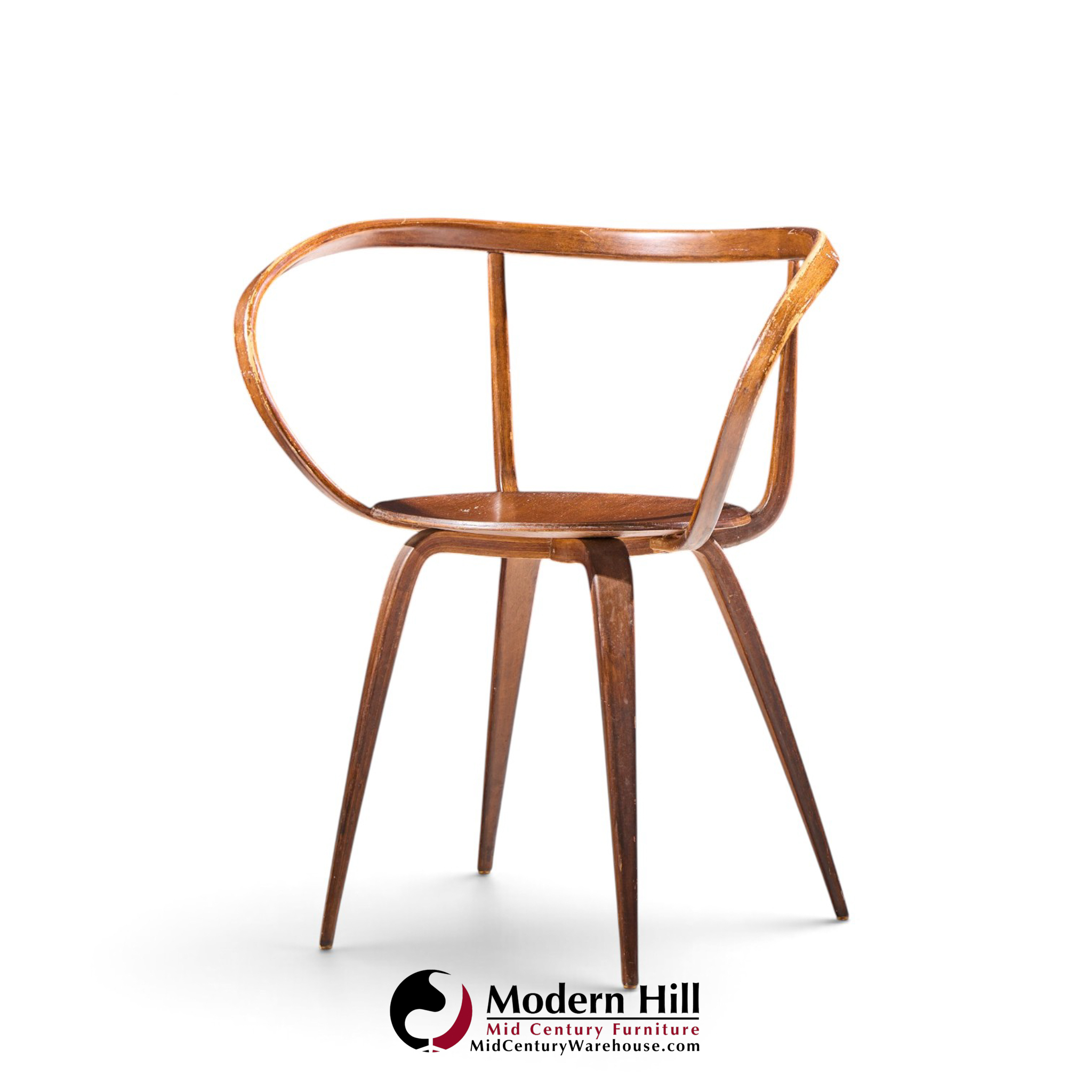 george nelson for herman miller model 5890 mid century pretzel dining chairs - set of 6