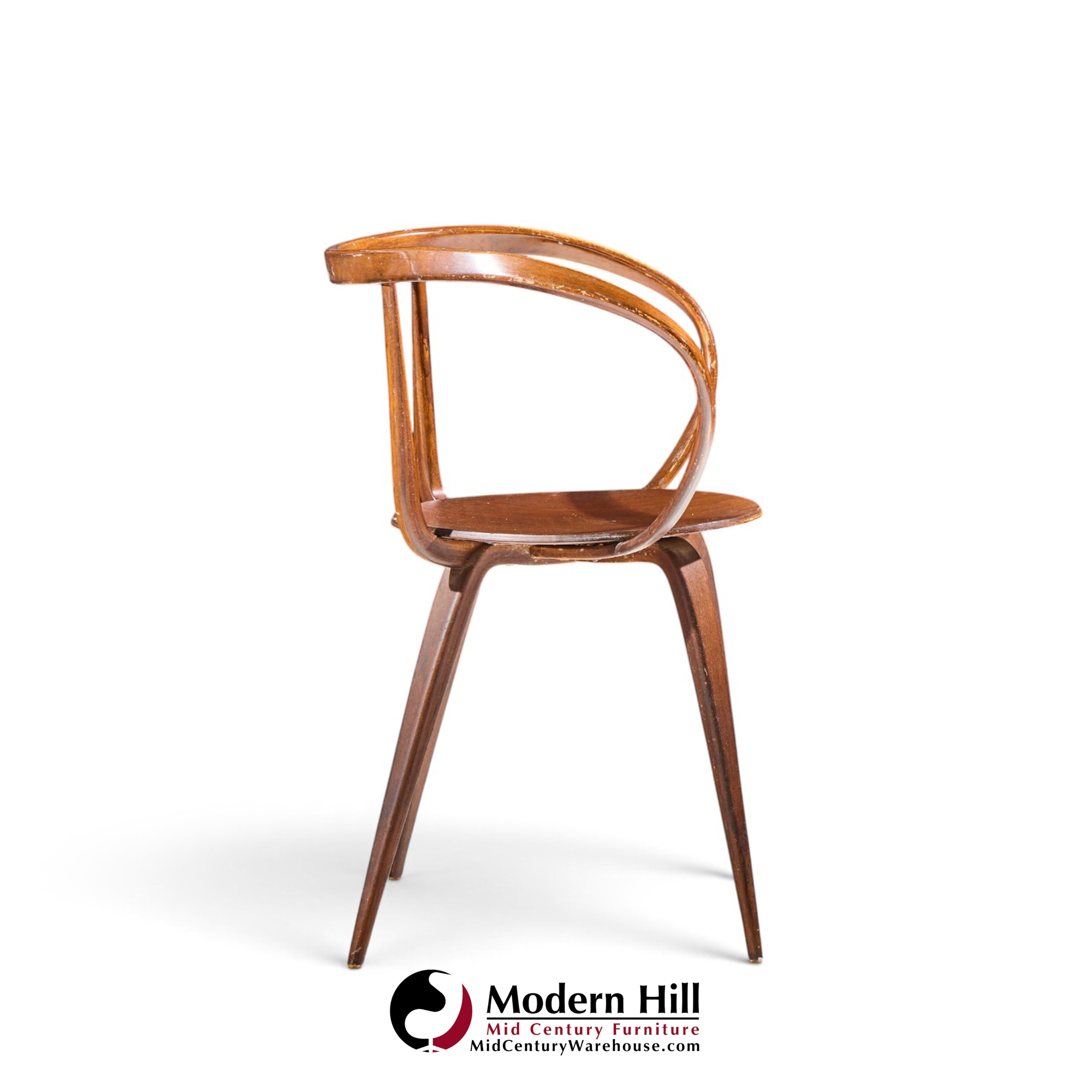 george nelson for herman miller model 5890 mid century pretzel dining chairs - set of 6