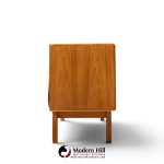 hp hansen mid century danish teak sliding door credenza
