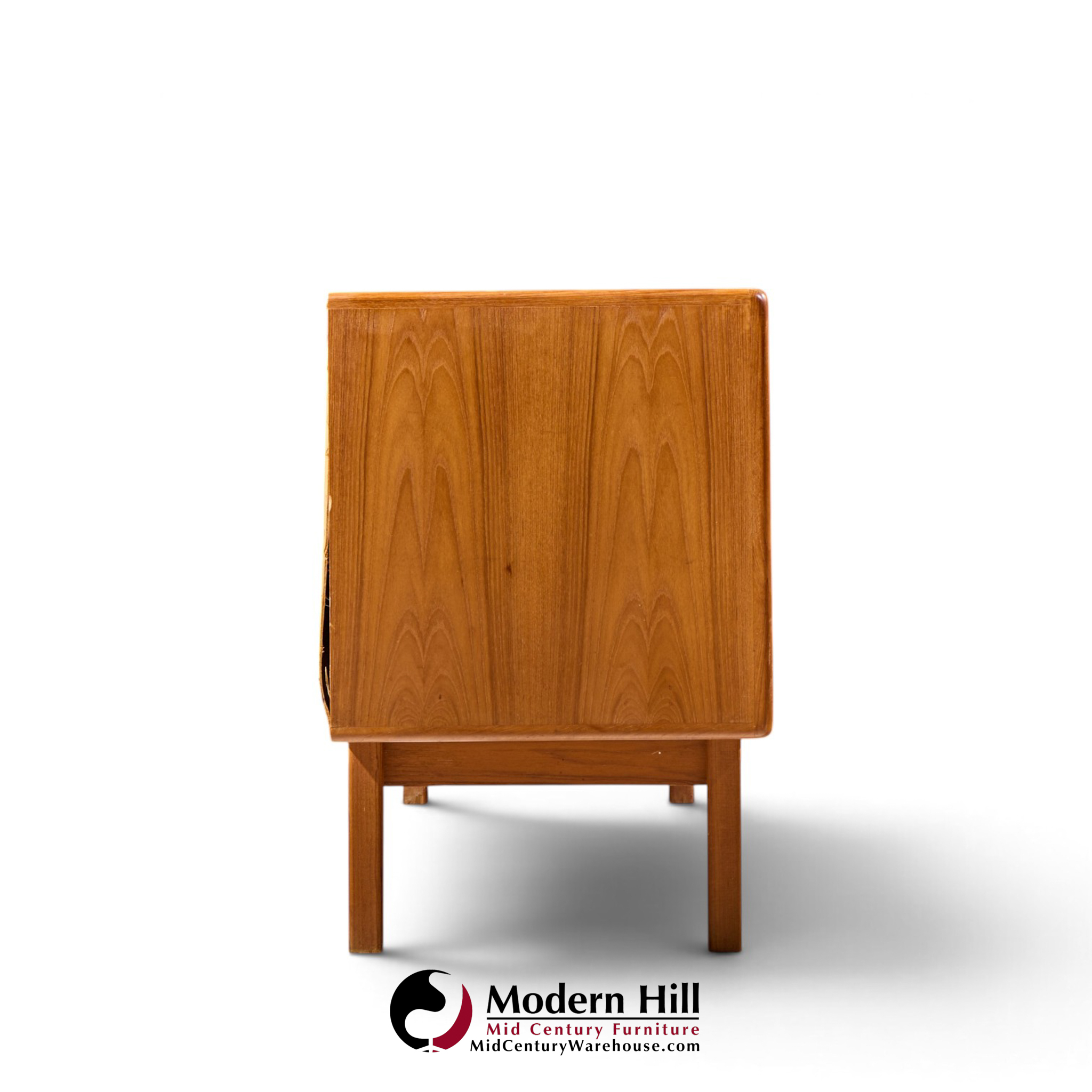 hp hansen mid century danish teak sliding door credenza