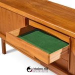 hp hansen mid century danish teak sliding door credenza